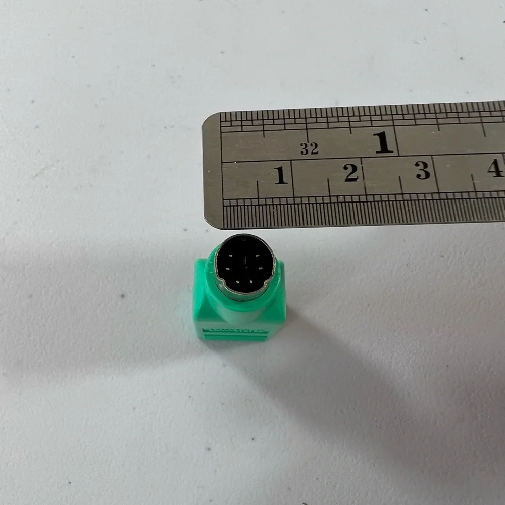 Mini 6 Pin DIN PS/2 to USB Mouse Adapter Connector Grn USB 2.0 Male to Female